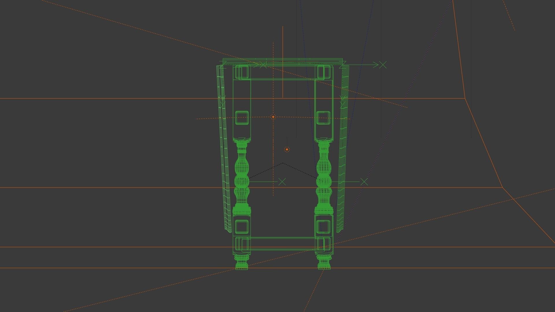 Gate Leg Table 3D model_6