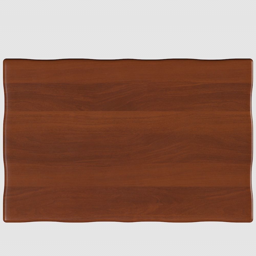 Dining Table Furniture Wood Finish 3D model_4