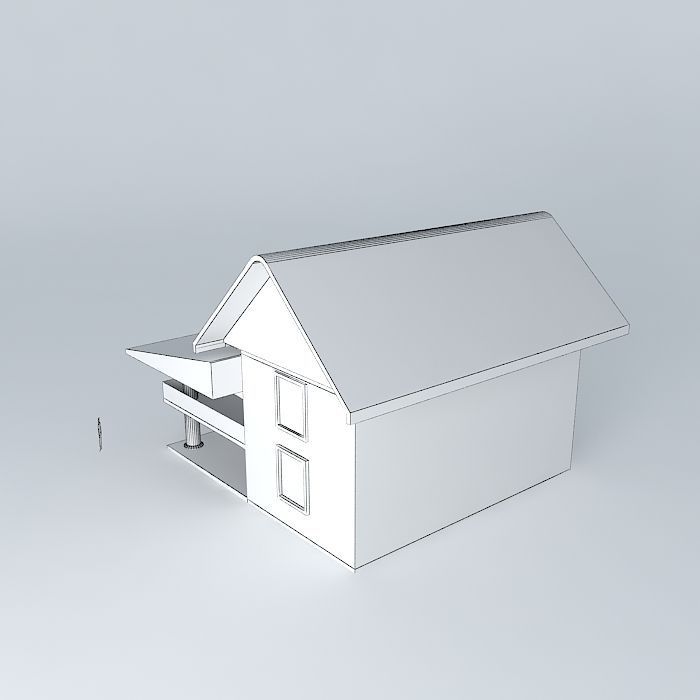 Home house Free 3D model_3