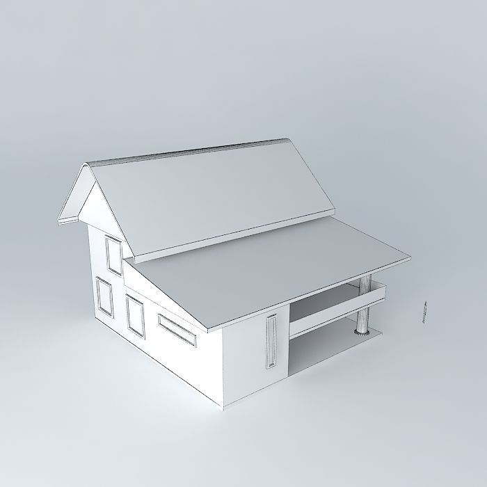 Home house Free 3D model_4