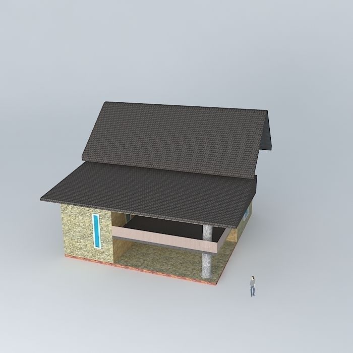 Home house Free 3D model_1
