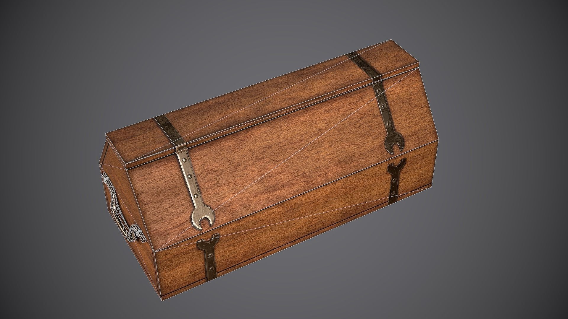 Case Medieval Free low-poly 3D model_10