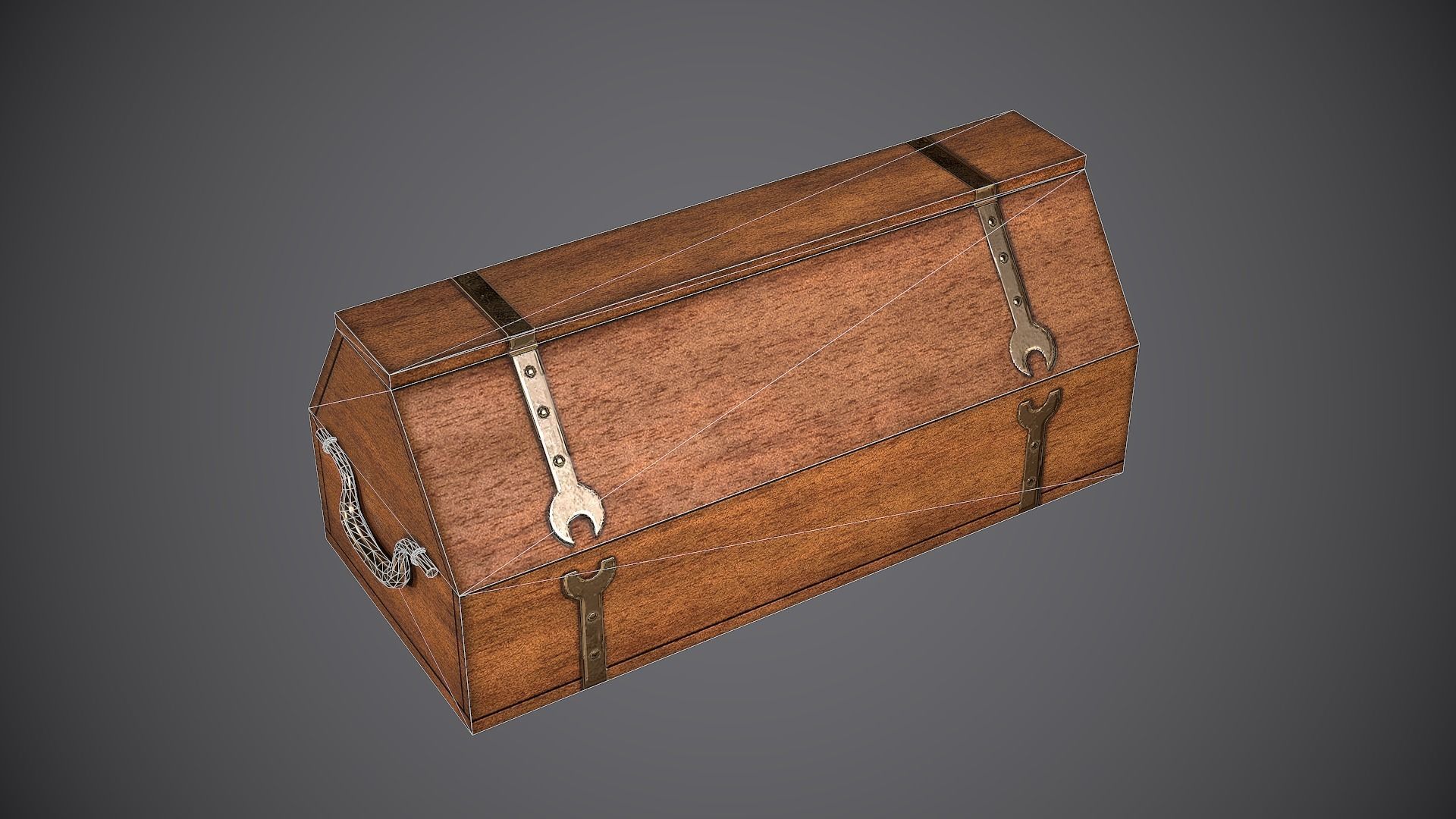 Case Medieval Free low-poly 3D model_2