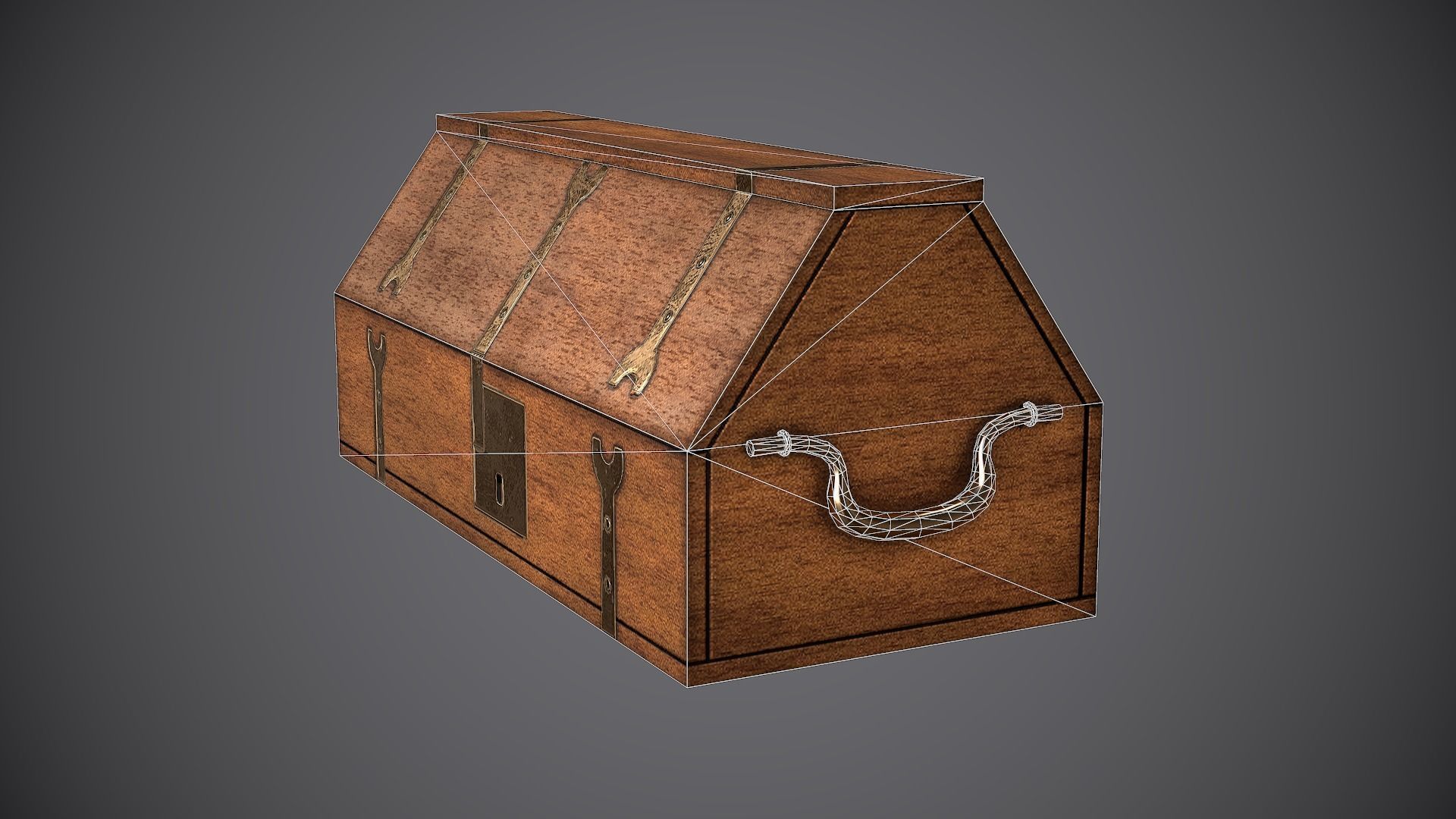 Case Medieval Free low-poly 3D model_14