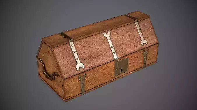 Case Medieval Free low-poly 3D model