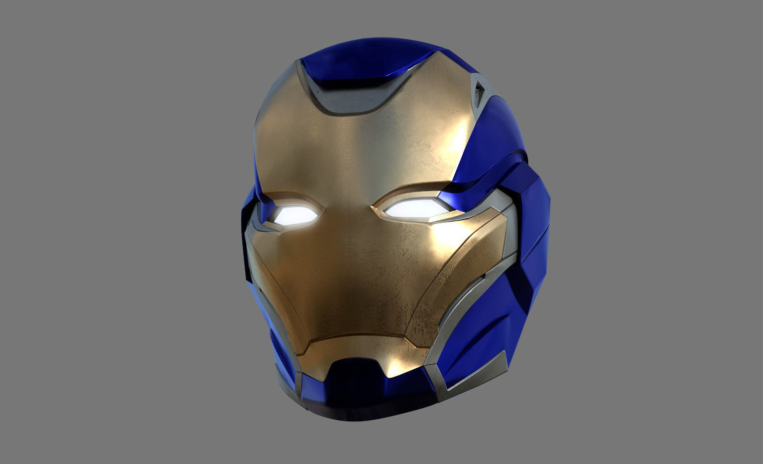Iron rescue pepper potts 3d helmet 3D print model_3