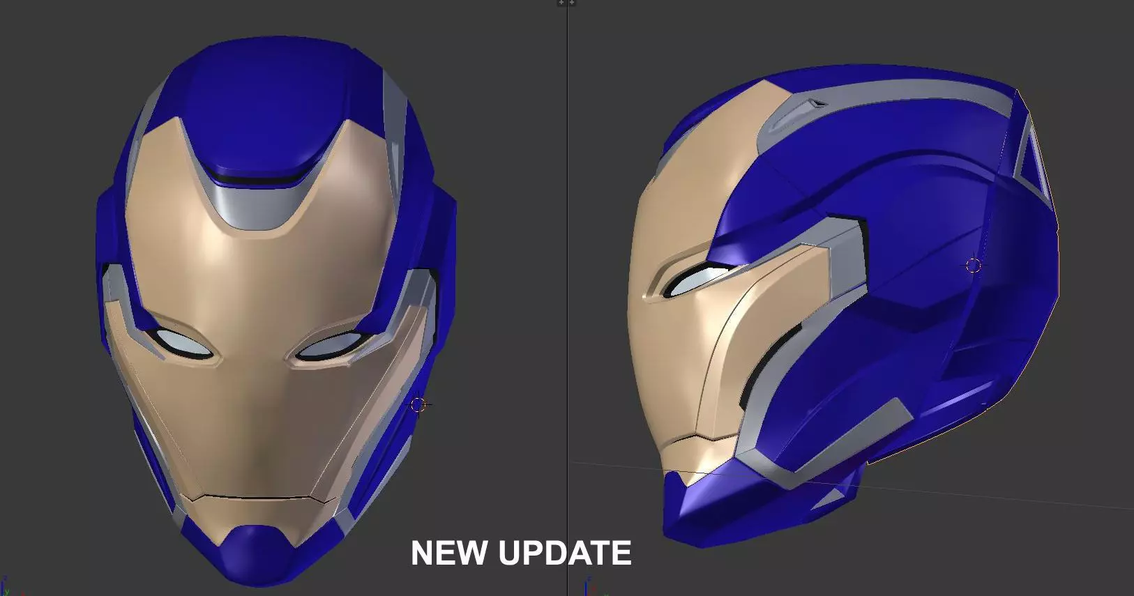 Iron rescue pepper potts 3d helmet 3D print model_0