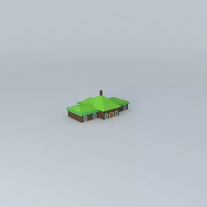 Classic home style Free 3D model_0