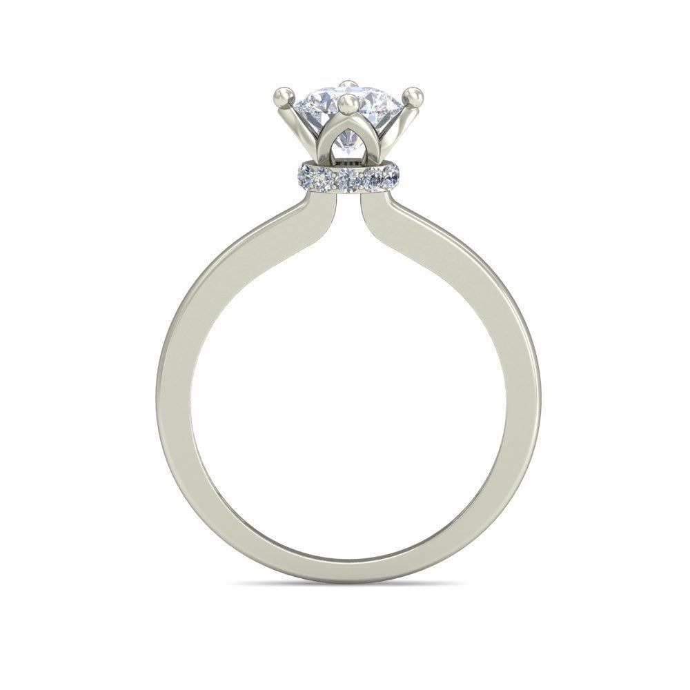 Women solitaire ring 3dm stl render detail 3D print model 3D print model_1
