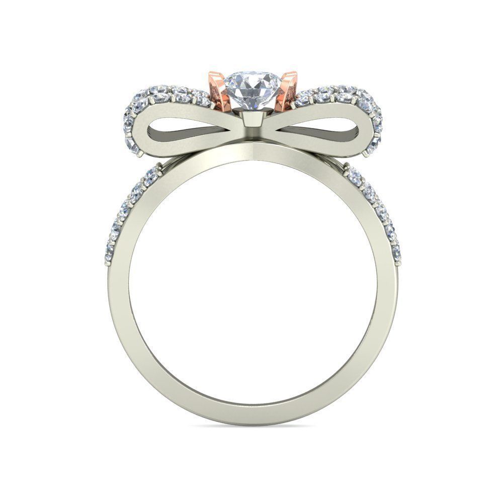 Women solitaire ring 3dm stl render detail 3D print model 3D print model_1