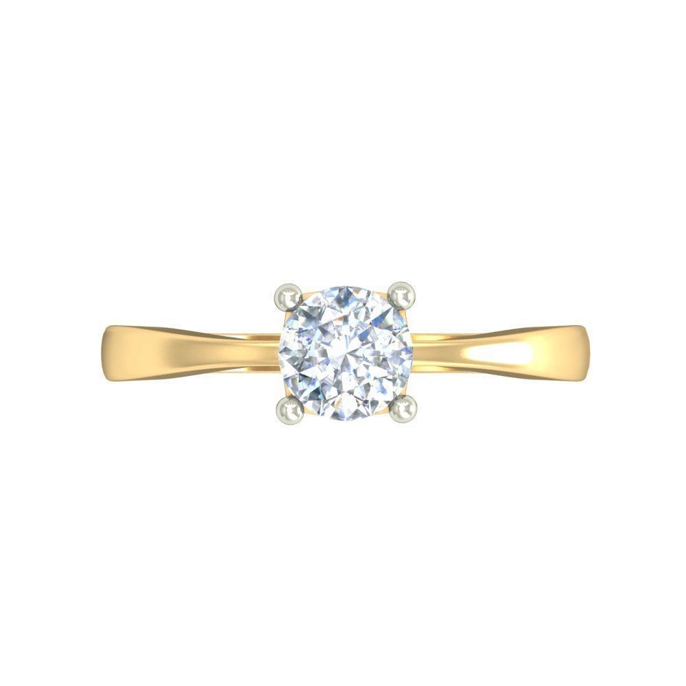 Women solitaire ring 3dm stl render detail 3D print model 3D print model_3