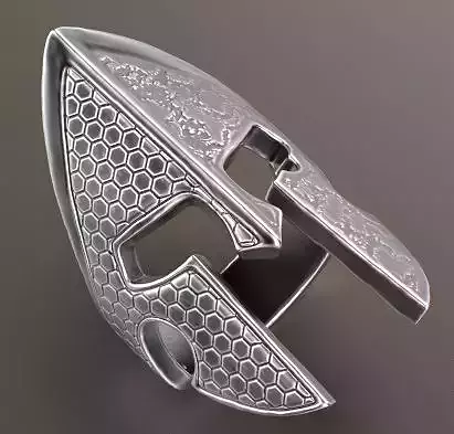 Gladiator ring Silver Gold  Print 3D print model