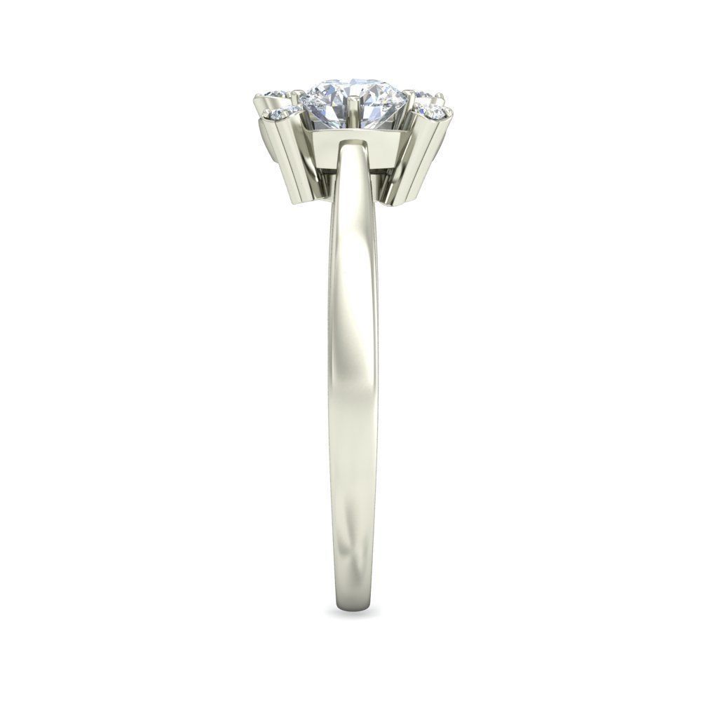 Women solitaire ring 3dm stl render detail 3D print model 3D print model_2