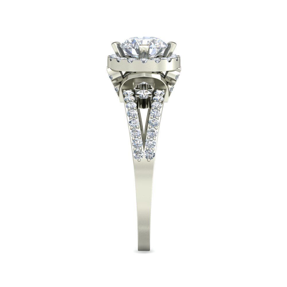 Women solitaire ring 3dm stl render detail 3D print model 3D print model_2