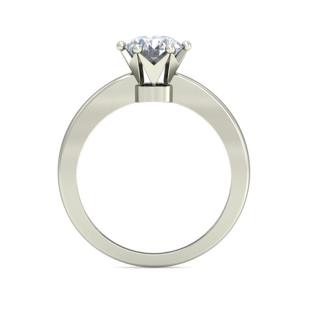 Women solitaire ring 3dm stl render detail 3D print model 3D print model_1