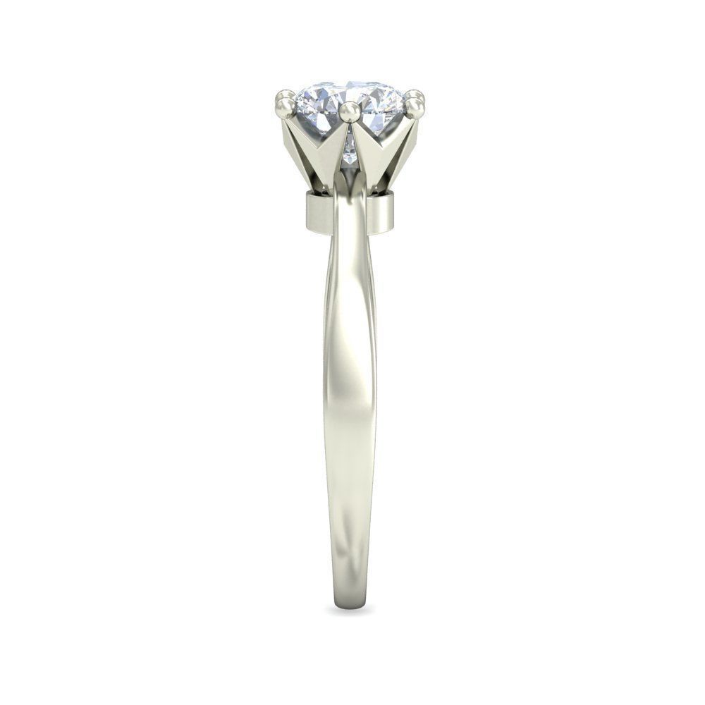 Women solitaire ring 3dm stl render detail 3D print model 3D print model_2
