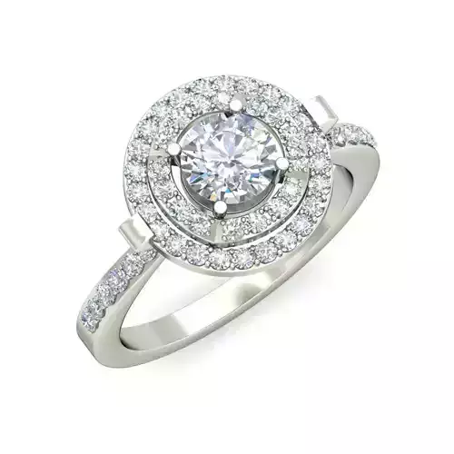 Women solitaire ring 3dm stl render detail 3D print model