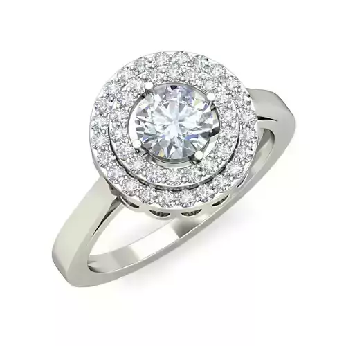 Women solitaire ring 3dm stl render detail 3D print model