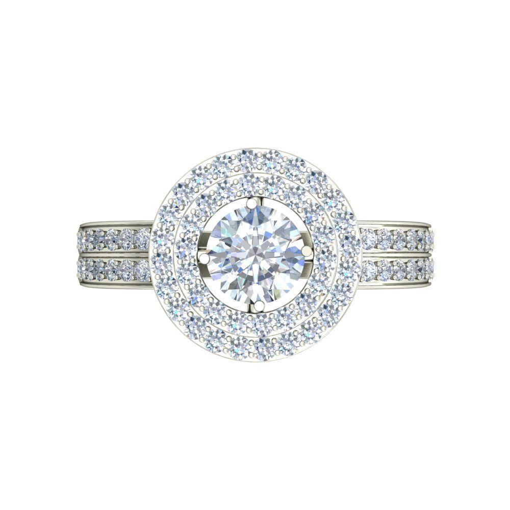 Women solitaire ring 3dm stl render detail 3D print model 3D print model_3