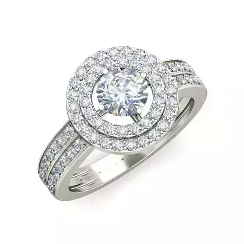 Women solitaire ring 3dm stl render detail 3D print model