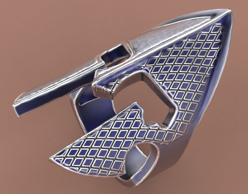 Gladiator ring Silver Gold  Print 3D print model_3