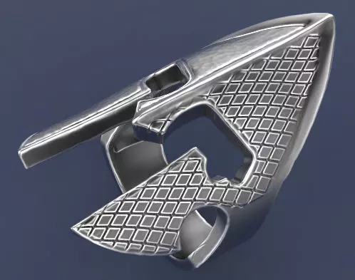 Gladiator ring Silver Gold  Print 3D print model_0