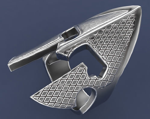 Gladiator ring Silver Gold  Print 3D print model