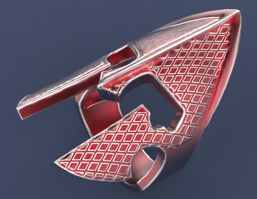 Gladiator ring Silver Gold  Print 3D print model_2