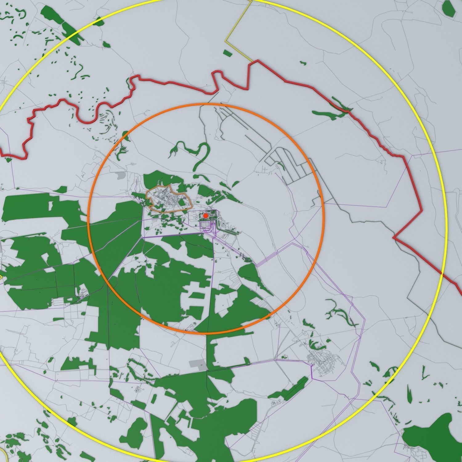 Chernobyl Disaster Area - The Zone 3D model_1