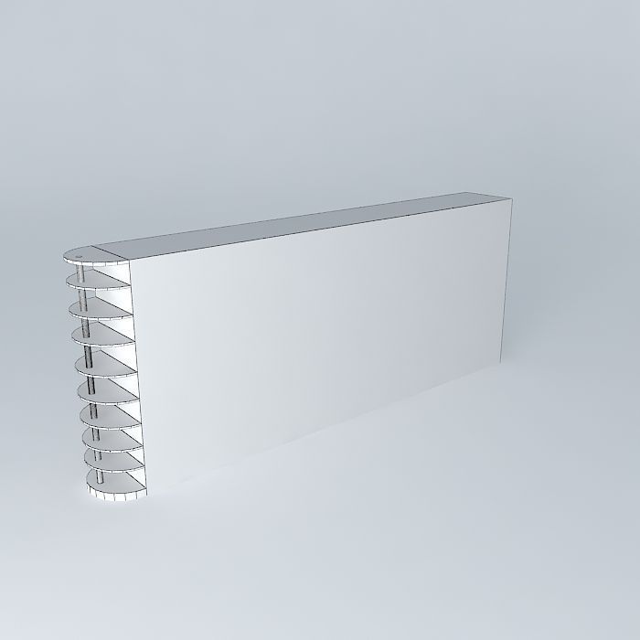 booth tv cabinet 3D model_4