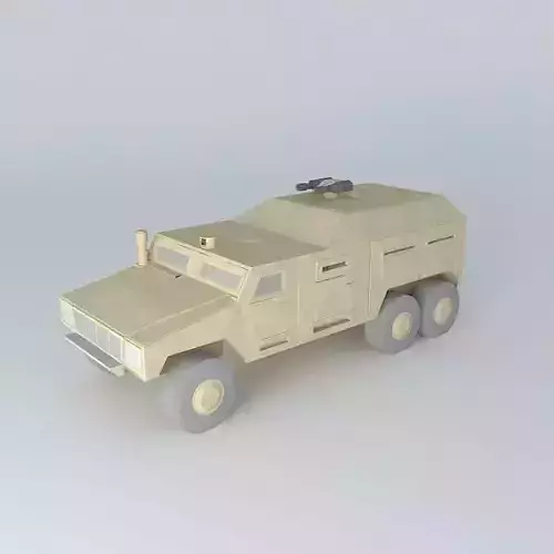 The commander voevaya mobile machine Free 3D model