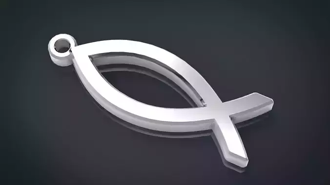 Ichthus fish Simple Necklace