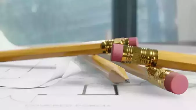 pencils with textures