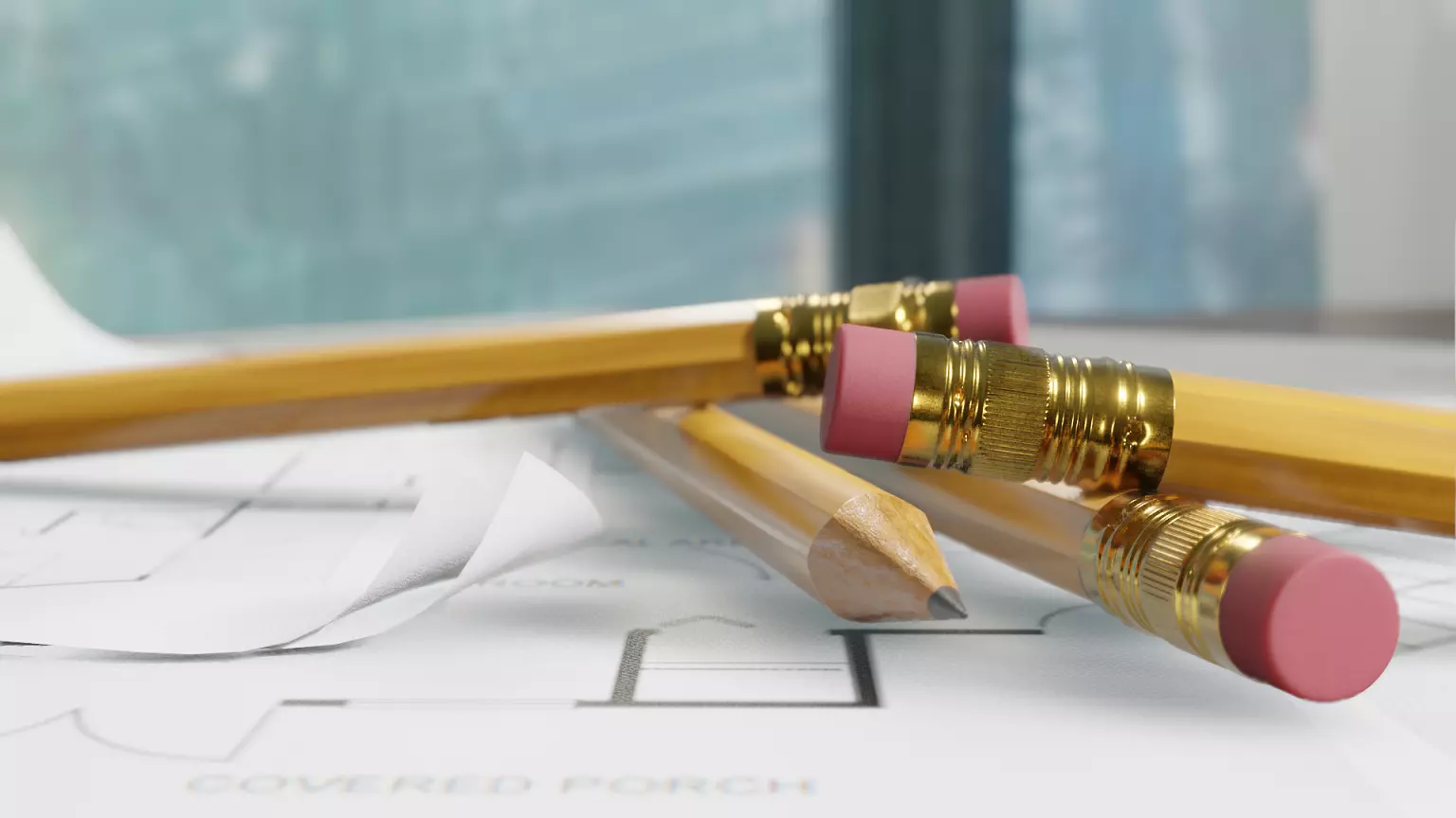 pencils with textures 3D model