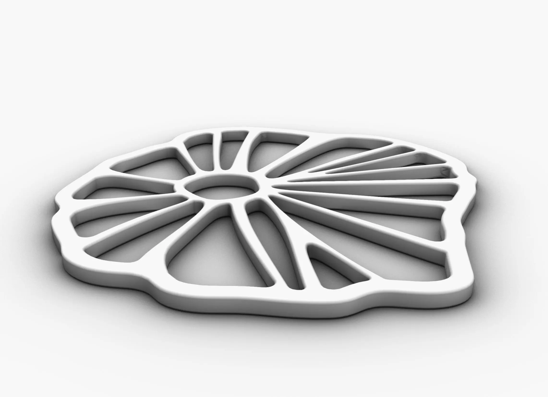 FLORALA trivet or coaster 3D print model_0