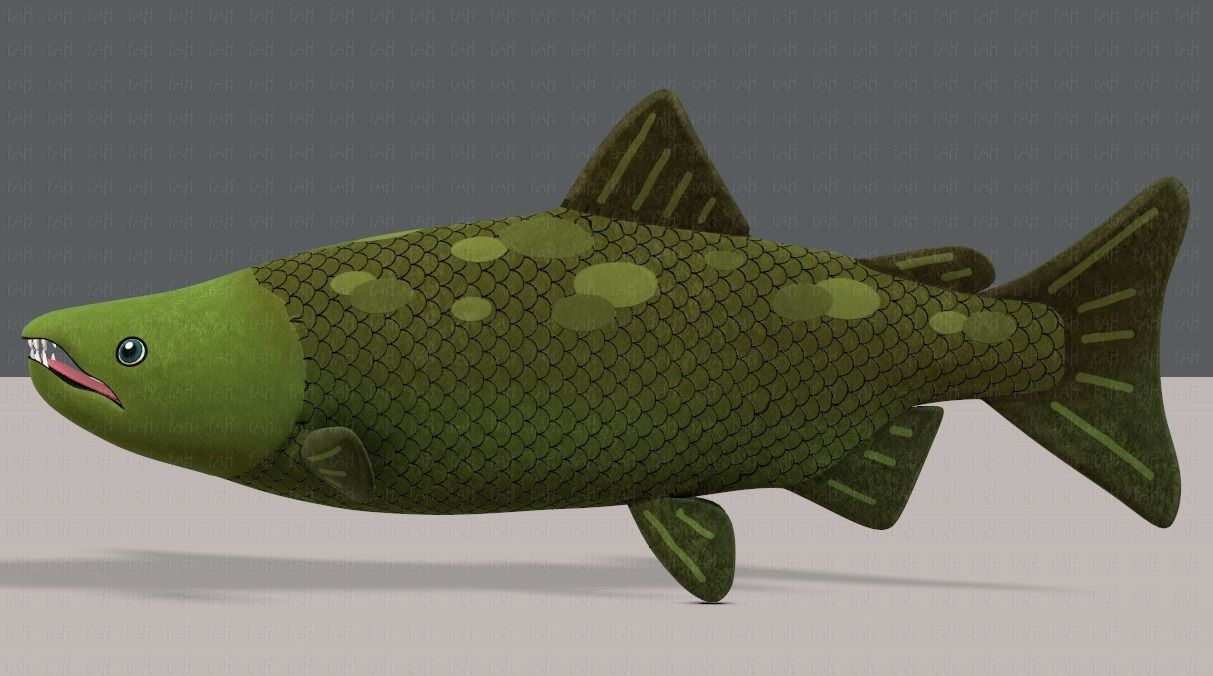 Fish V05 Low-poly 3D model_7