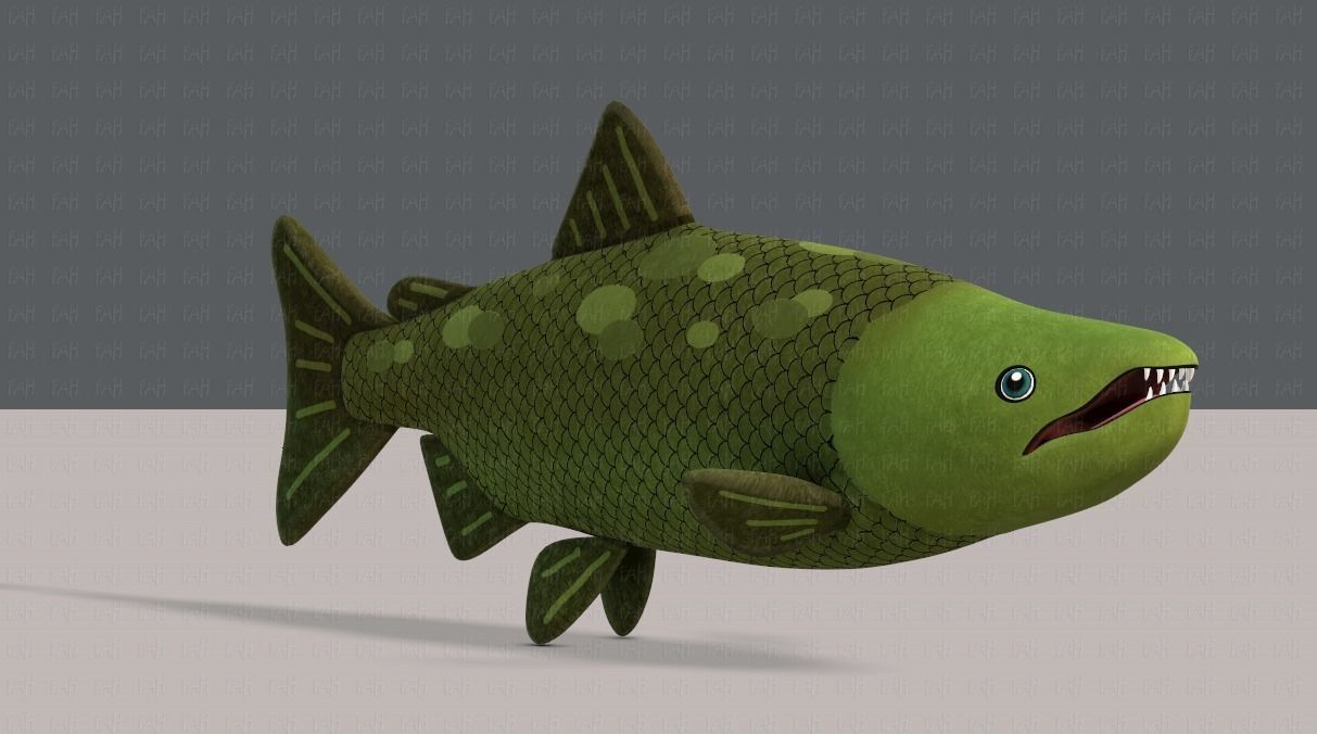 Fish V05 Low-poly 3D model_2