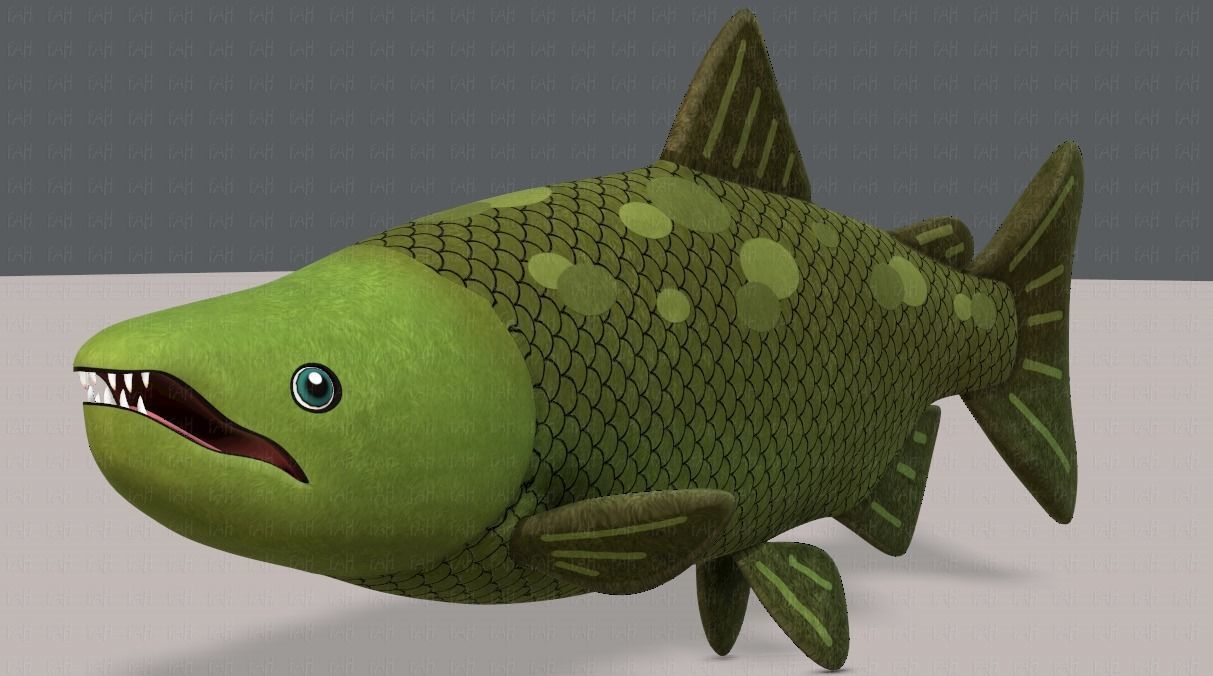 Fish V05 Low-poly 3D model_33