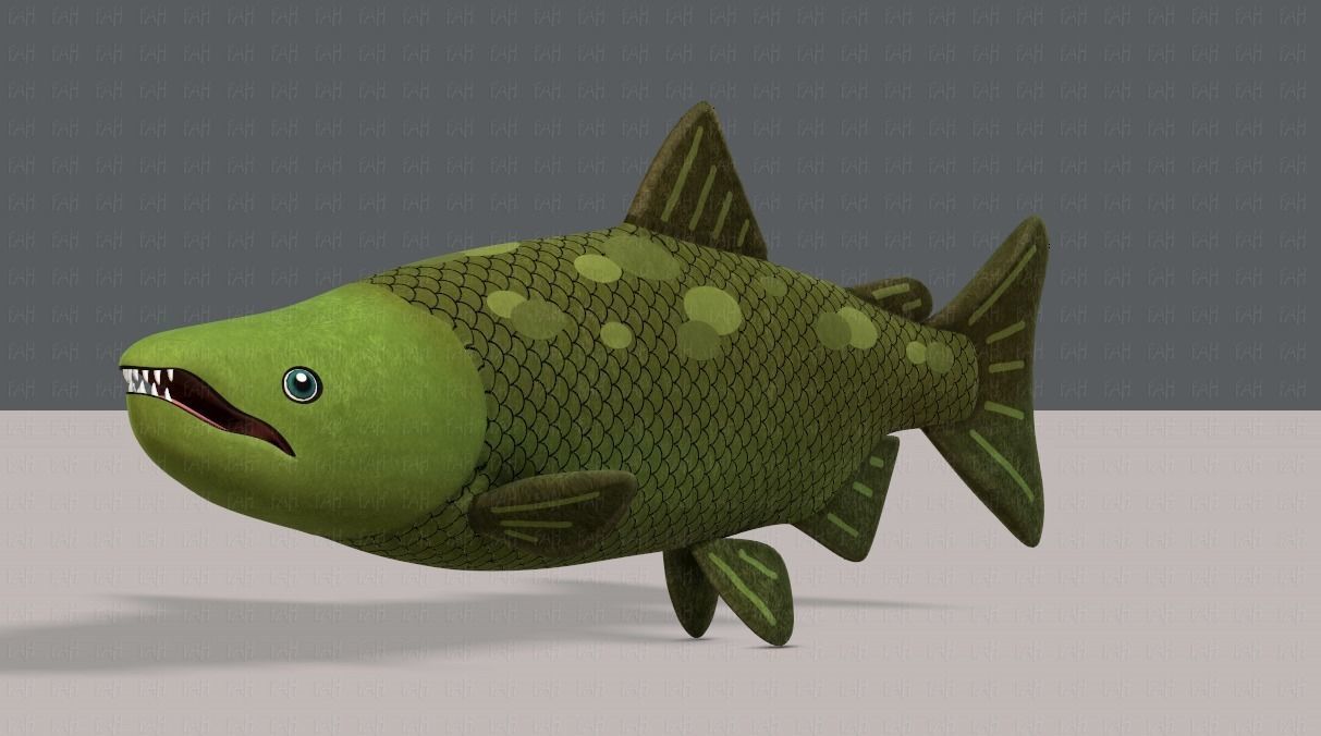 Fish V05 Low-poly 3D model_8