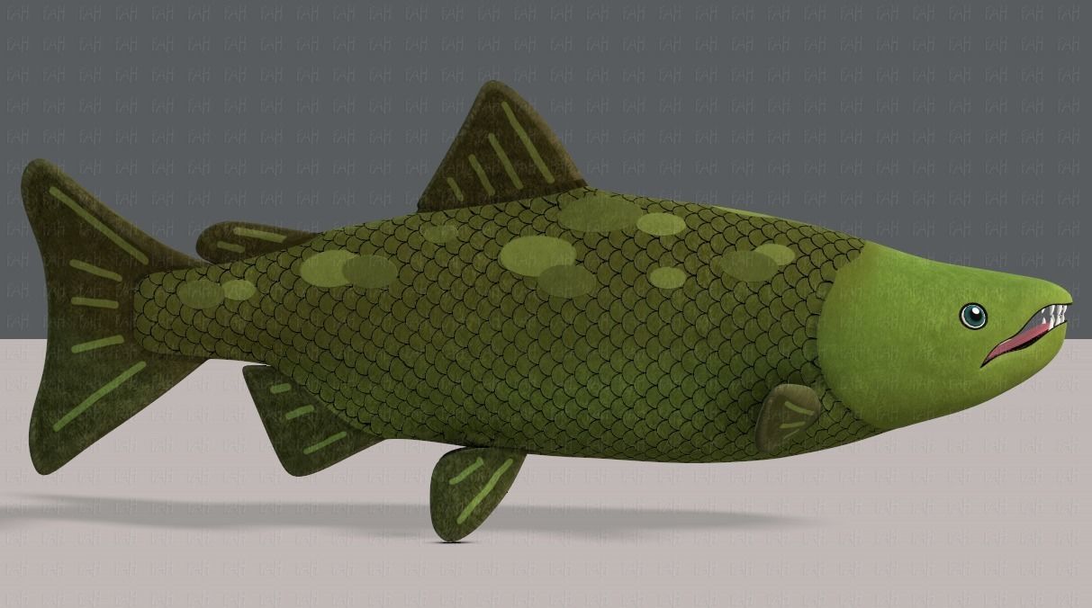 Fish V05 Low-poly 3D model_3