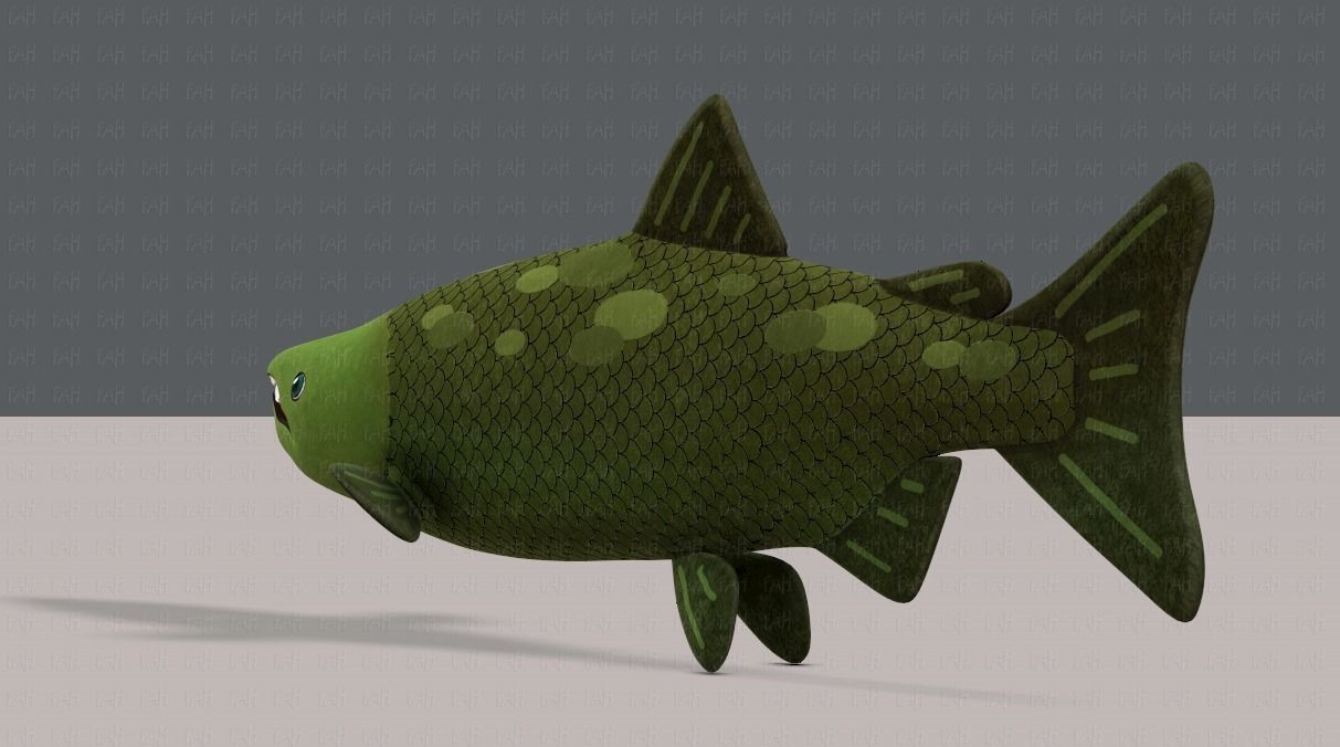 Fish V05 Low-poly 3D model_6