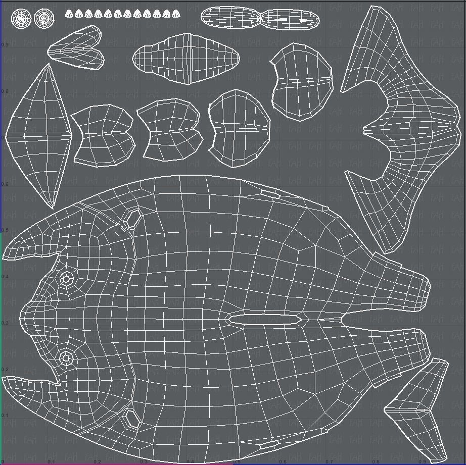 Fish V05 Low-poly 3D model_43