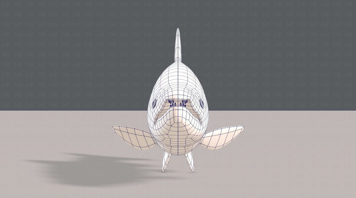 Fish V05 Low-poly 3D model_9