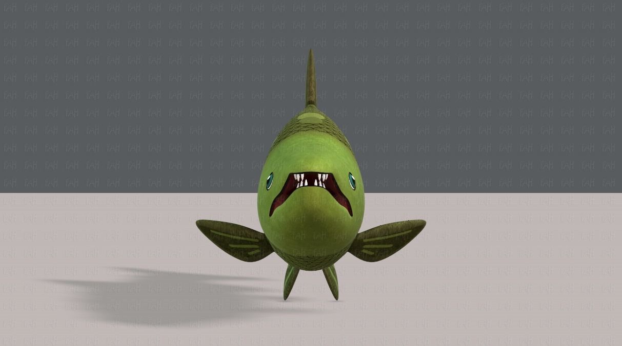 Fish V05 Low-poly 3D model_1