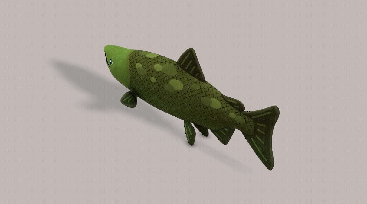 Fish V05 Low-poly 3D model_22