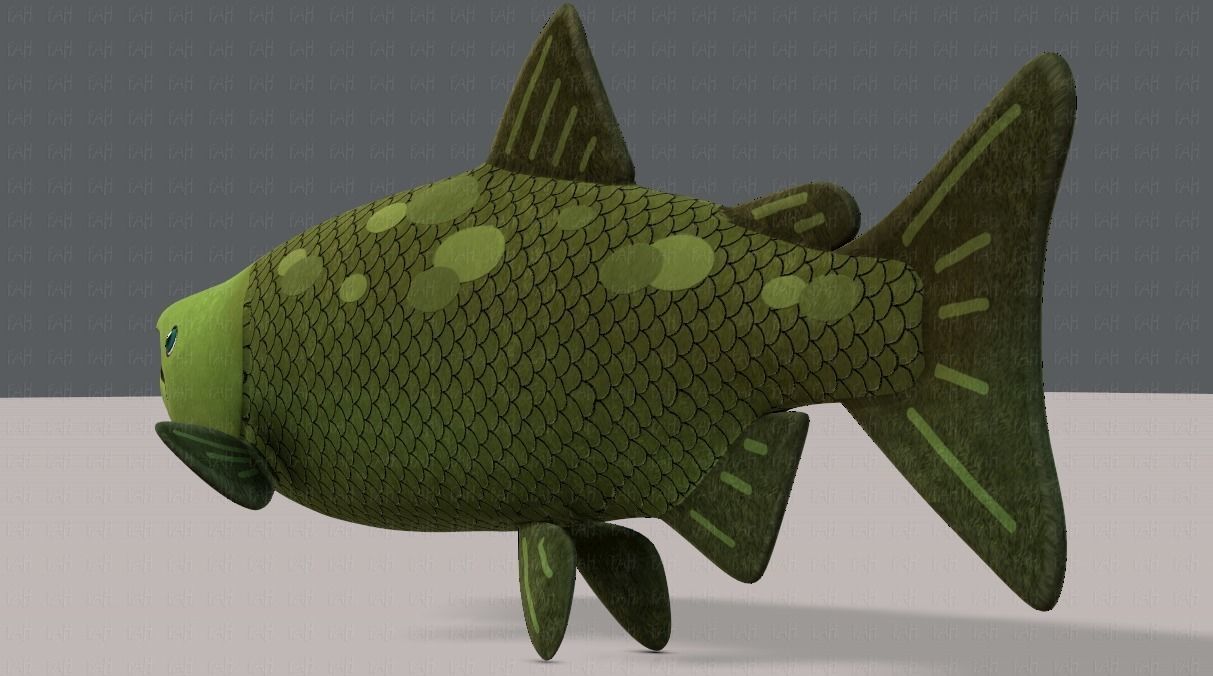 Fish V05 Low-poly 3D model_35