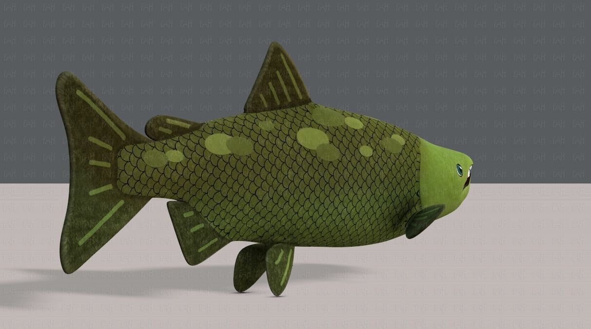 Fish V05 Low-poly 3D model_4