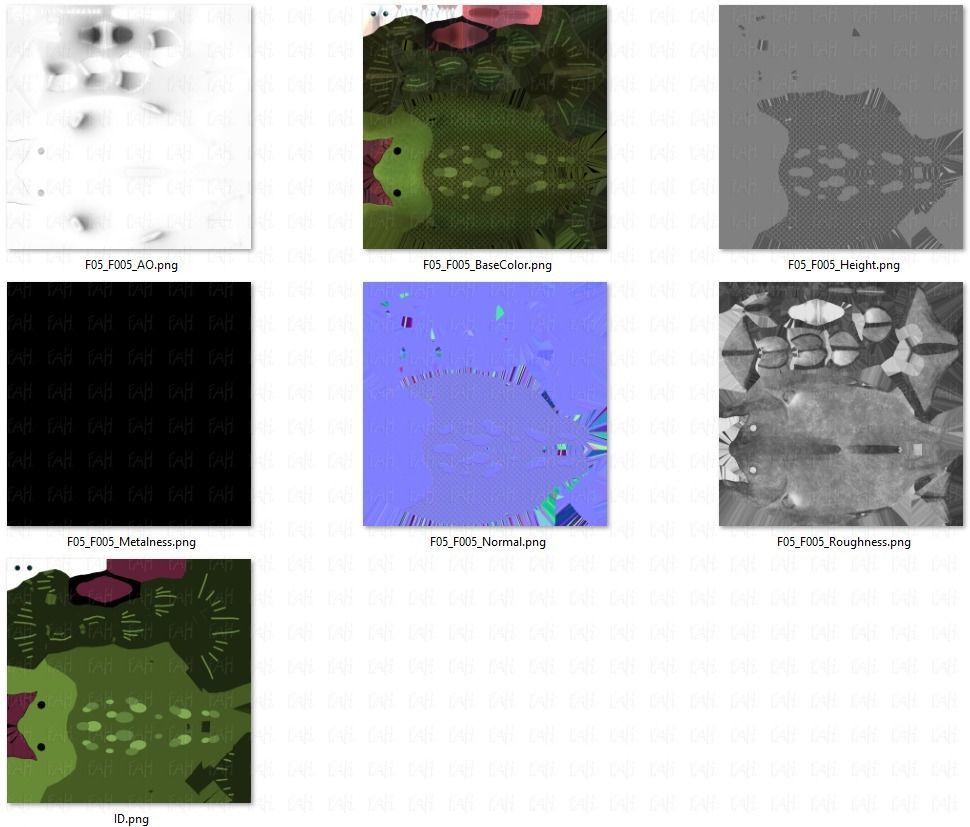 Fish V05 Low-poly 3D model_44