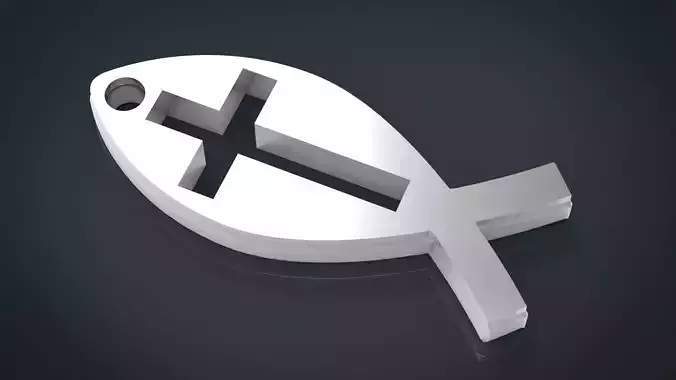 Ichthus fish Cross version