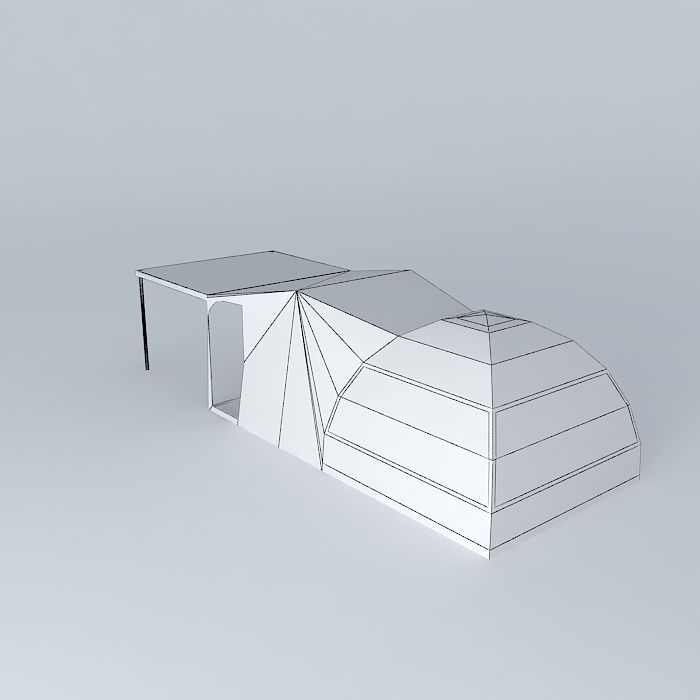 Jet Tent by OZ tent Free 3D model_4